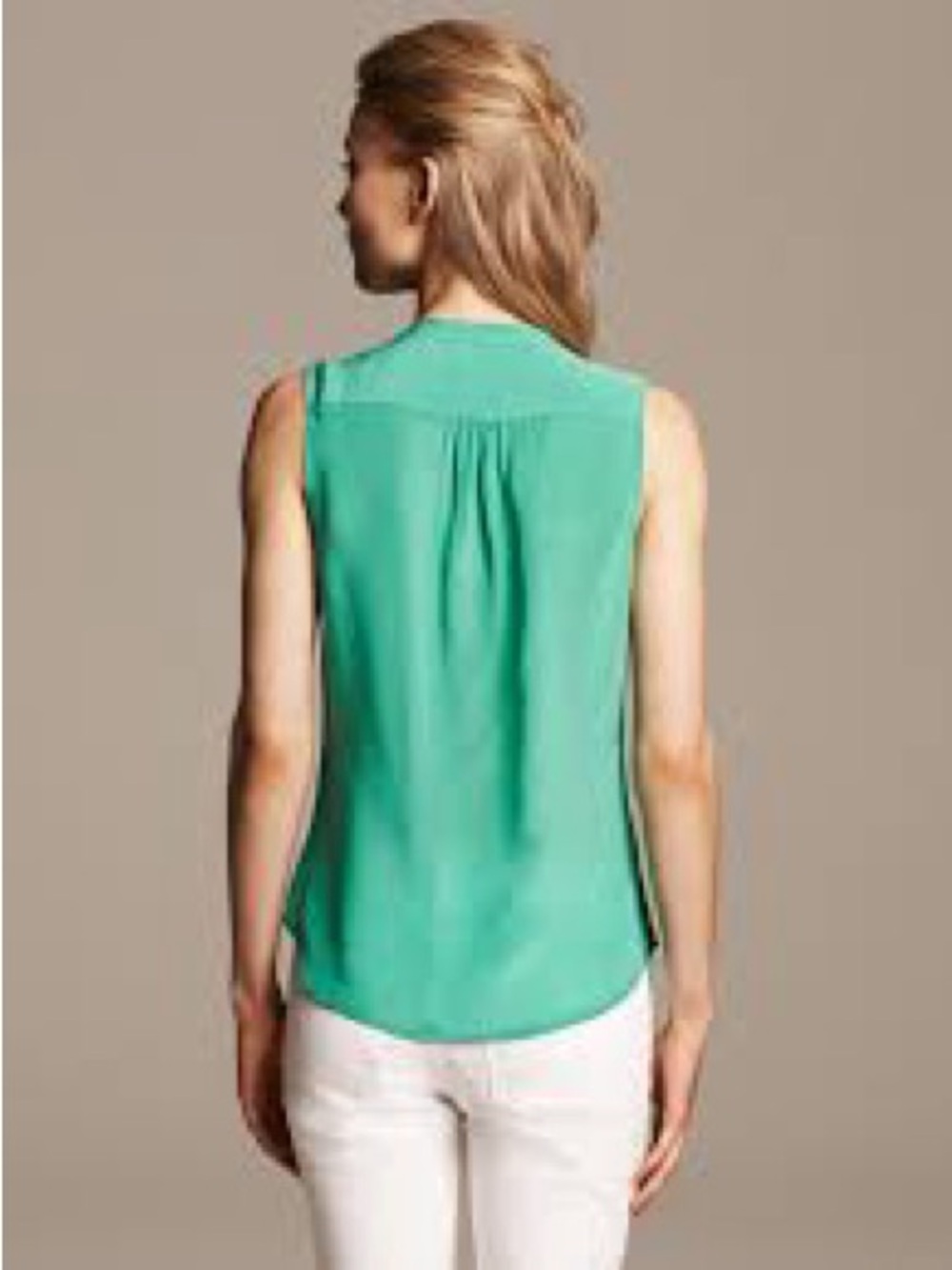 Banana Republic Sleeveless V-Neck Camisole - Teal